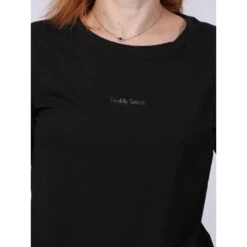T-shirt Ribelle Noir Femme - Teddy Smith -spartoo shop t shirt ribelle noir femme teddy smith 3