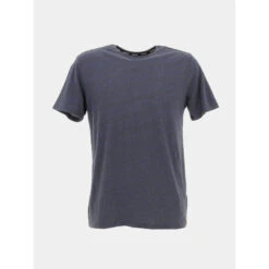 T-shirt T-nark Chiné Uni Bleu Marine Homme - Teddy Smith