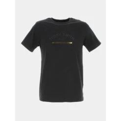T-shirt T-wild Logo Relief Dorée Noir Homme - Teddy Smith