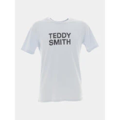 T-shirt Ticlass Basic Bleu Pastel Homme - Teddy Smith