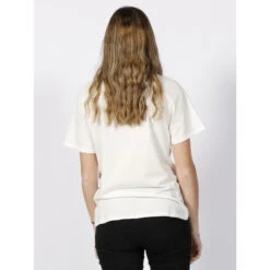 spartoo shop -spartoo shop t shirt wave blanc femme teddy smith 1