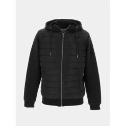 Veste Bi-matière Zippé Cody Noir Homme - Teddy Smith